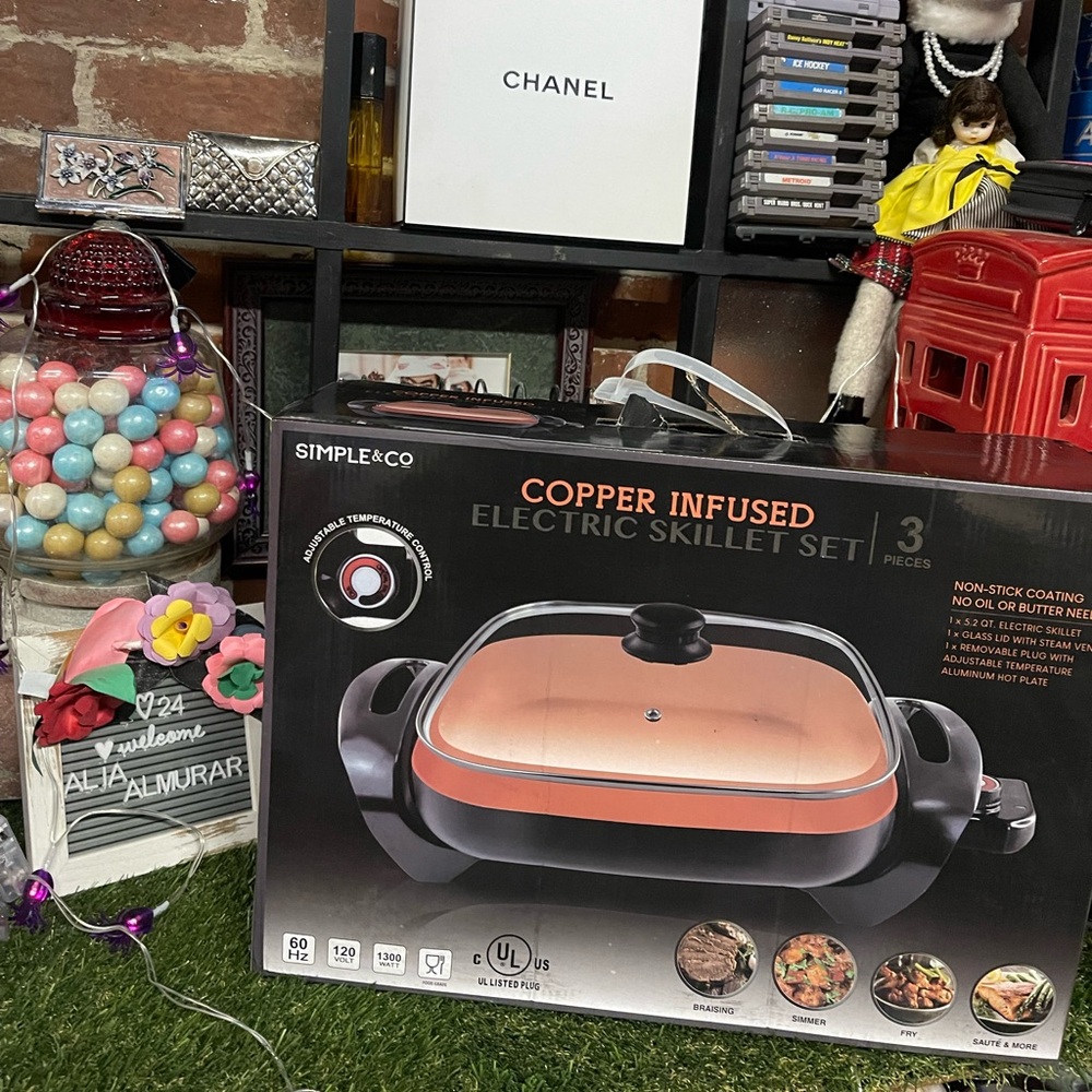 Electric Skillet Copper